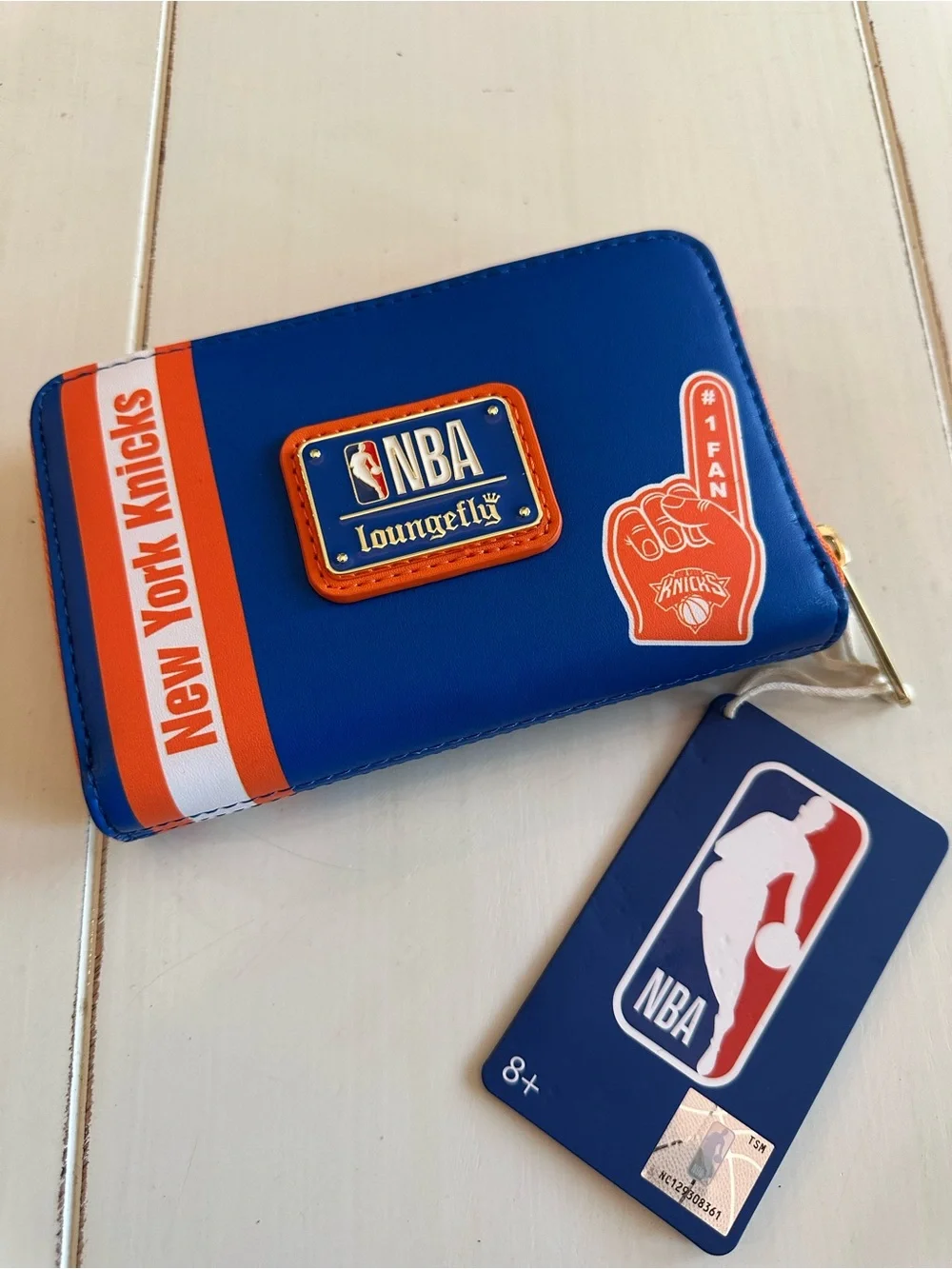 Loungefly NY Knicks Blue & Orange Zip Wallet